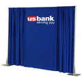 Wall Drape w/4" Pole Pocket - 2 Color (8') - Center Drape only